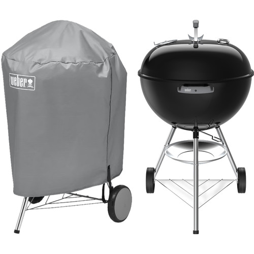 Weber Original Kettle 57 cm Zwart + Weber Hoes 57 cm