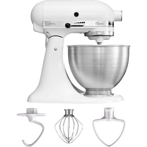 KitchenAid Classic ホワイトミキサー KitchenAid Classic Mixer 5K45SSEWH White | Coolblue | Stand mixers