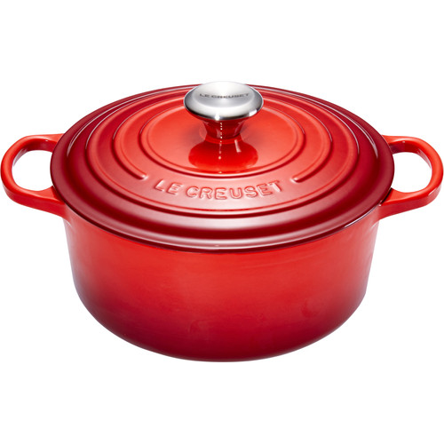 Le Creuset Signature Braadpan - 4,2 l - 24 cm - Kersenrood