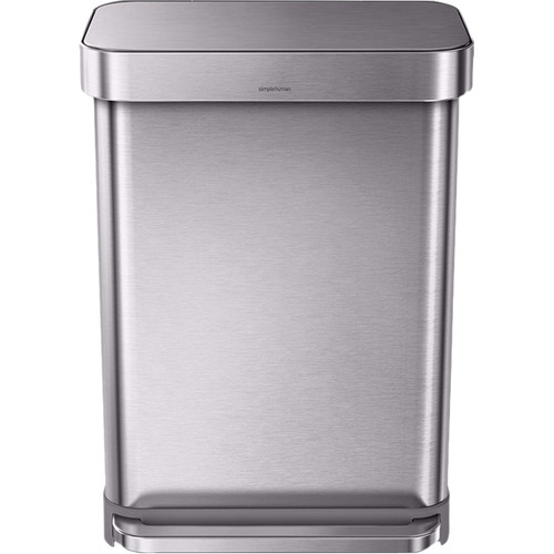 Simplehuman Rectangular Liner Pocket 55 Liter Rvs