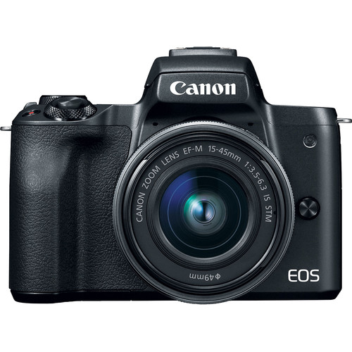 Canon EOS M50 Body Zwart + 15-45mm f/3.5-6.3 IS STM