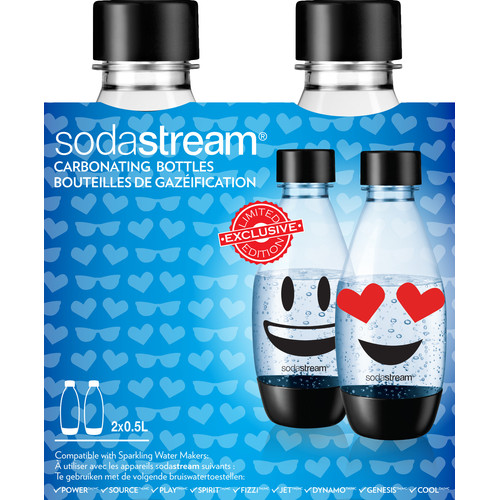 SodaStream Emoji Fuse Flaschen 0,5 Liter 2er Pack | Coolblue