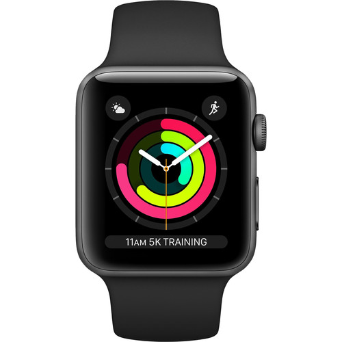 Apple Watch Series 3 38mm Space Gray Aluminium/Zwart | Coolblue