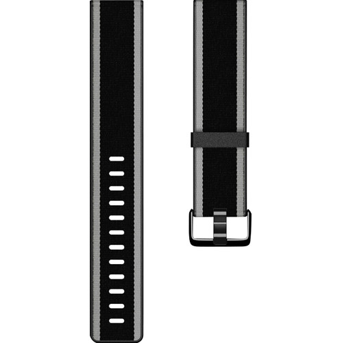 Fitbit Versa/Fitbit Versa Special Edition/Fitbit Versa Lite Bandje Kunststof Zwart/Grijs L