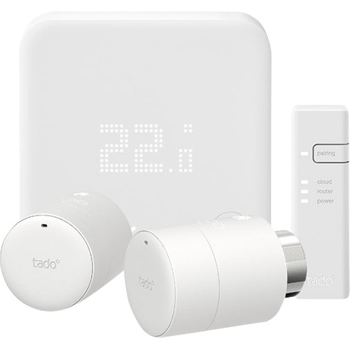 Tado Slimme Thermostaat V3+ startpakket + 2 radiatorknoppen