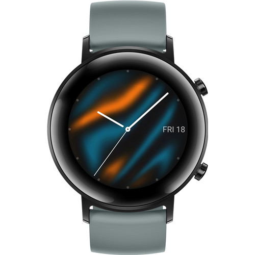 Huawei Watch GT 2 RVS Zwart/Cyan 42mm