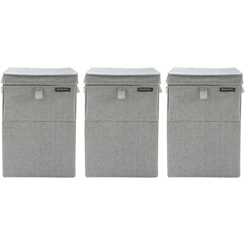 Brabantia Wasboxen Grey Triple Pack