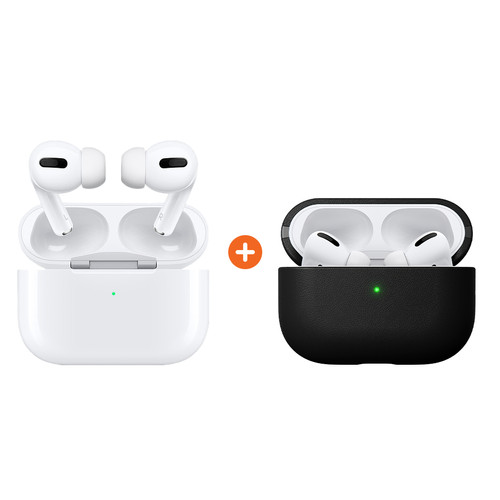 Apple AirPods Pro oplaadcase + Nomad Airpods hoesje Zwart