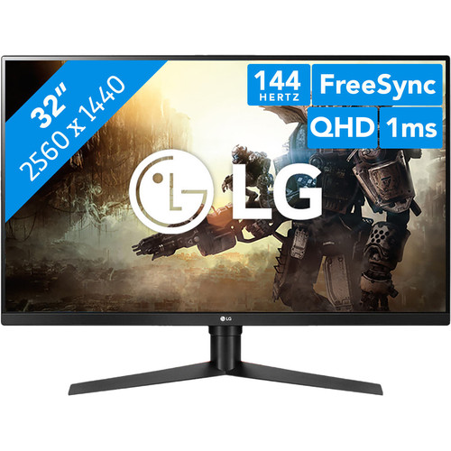 LG 32GK850F-B WQHD 31.5インチ 144Hz LG ゲーミングモニター 31.5