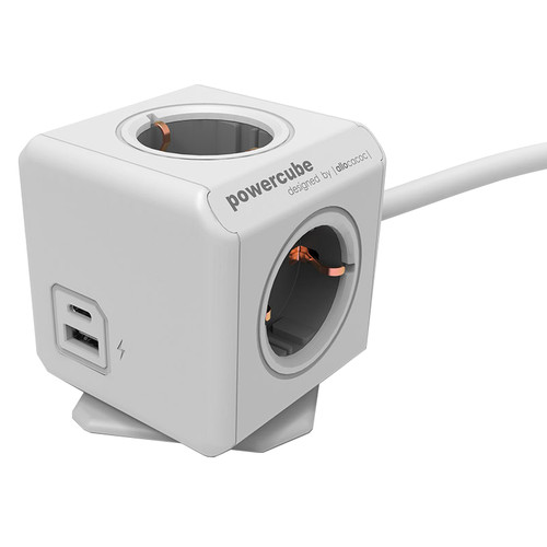 Marmitek Multistekker Power LI 4 Stekkers / 4 USB Poorten 3680W 16A Energiemeter En Overspanningsbeveiliging Type F