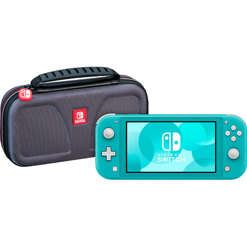 Nintendo Switch Lite Turquoise + Bigben Officiële Nintendo Switch Lite Beschermtas korting