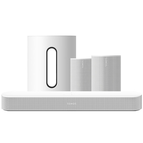 Sonos Beam Gen 2 Wit + Era 100 SL Home Cinema Set Wit | Coolblue