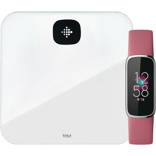 Fitbit Luxe Roze + Fitbit Aria Air Wit