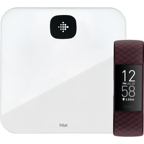Fitbit Charge 4 Palissander + Fitbit Aria Air Wit