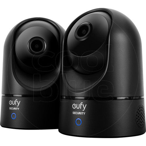 Eufy Indoor Cam 2K Pan & Tilt duo pack zwart