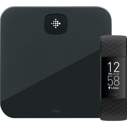 Fitbit Charge 4 Zwart + Fitbit Aria Air Zwart