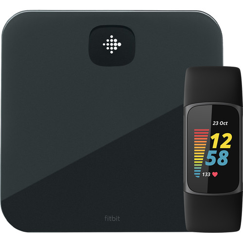 Fitbit Charge 5 Zwart + Fitbit Aria Air Zwart