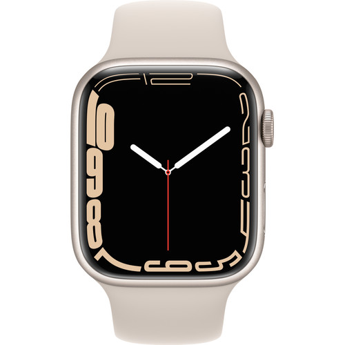 Apple Watch Series 7 45mm Witgoud Aluminium Crème Sportband