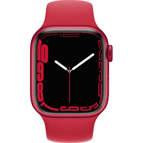 Apple Watch Series 7 4G 41mm RED Aluminium RED Sportband korting