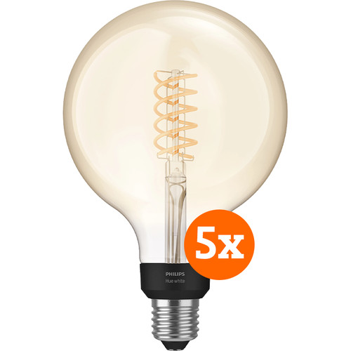 Philips Hue Filament White Globe XL 5-pack