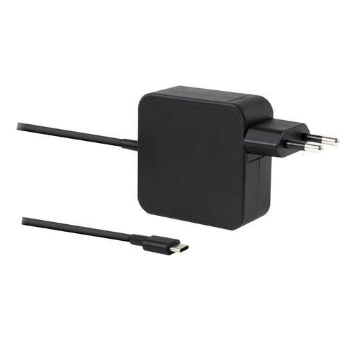 DIGITUS Oplader 65 W - Met USB-C Oplaadkabel - Snellader Power Delivery (PD 3.0) - Voor MacBook Pro/Air, Lenovo, ThinkPad, HP, Dell, ASUS, Acer & Mobiele Apparaten - Zwart