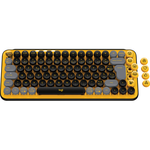 Logitech POP Keys Mechanisch Draadloos Toetsenbord Geel Azerty