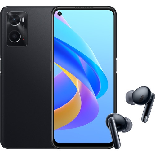 OPPO A76 128GB Zwart + OPPO Enco X Zwart