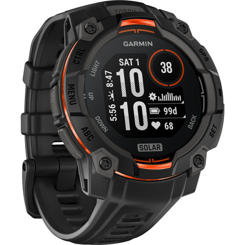 Garmin Instinct 3 Solar Zwart 45 mm