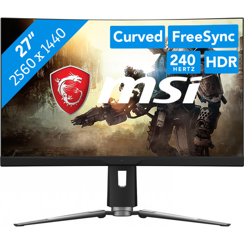 ディスプレイ・モニター本体 MSI 273CQRX-QD 2 WQHD 240Hz MSI ゲーミングモニター MPG ARTYMIS 273CQRX-QD