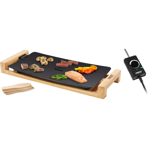 Princess Table Chef Pure Black 50x25cm | Coolblue | Raclette grills