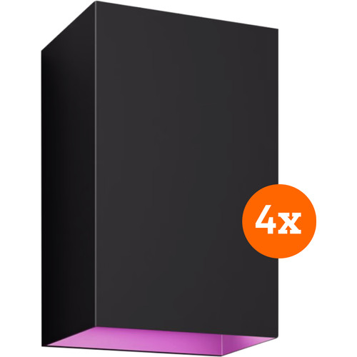 Philips Hue Resonate muurlamp White and Color zwart 4-pack