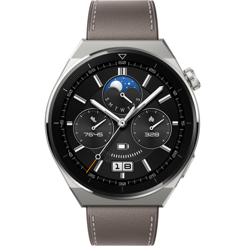 Huawei Watch GT 3 Pro Titanium Classic Zilver 46 mm