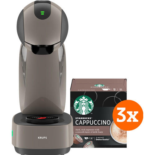 Krups Dolce Gusto Infinissima Touch KP270A Taupe + Starbucks Cappuccino aanbieding