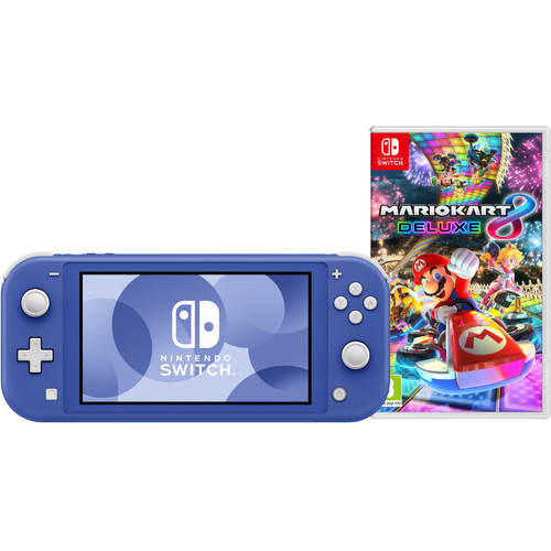Nintendo Switch Lite Blue + Mario Kart 8 Deluxe Switch | Coolblue