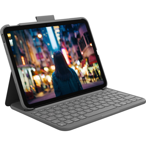 Logitech Slim Folio Apple iPad (2025/2022) Toetsenbord Hoes QWERTY