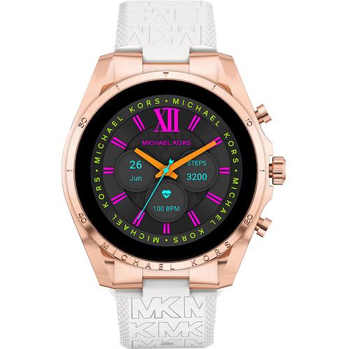 Michael Kors Gen 6 Bradshaw Display MKT5153 Roségoud/Wit 44mm