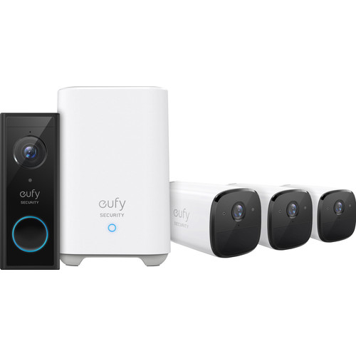 Eufy Eufycam 2 3-Pack + Video Doorbell Battery
