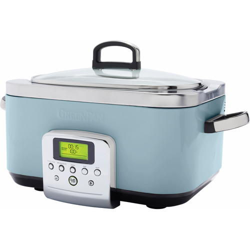 GreenPan Elite Slowcooker Blue Haze 6 Liter