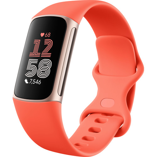 Fitbit Charge 6 Rosegoud/Oranje