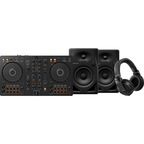 Pioneer DJ DDJ-FLX4 + Pioneer DJ HDJ-X5 Zwart + Pioneer DJ DM-40D
