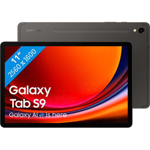 Samsung Galaxy Tab S9 11 inch 128 GB Wifi Zwart | Coolblue | Tablets