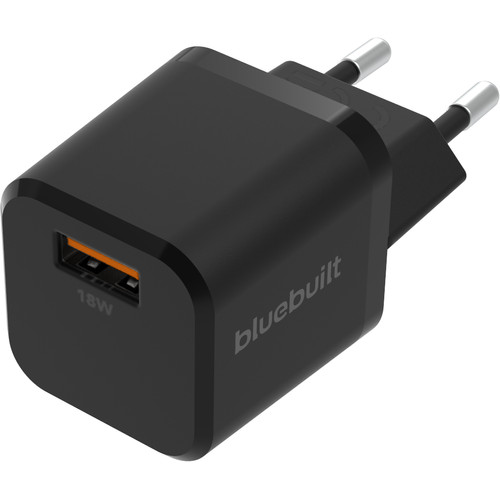 BlueBuilt Quick Charge Oplader met Usb A Poort 18W Zwart