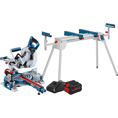 Bosch Professional GCM 18V-216 D + ProCORE 8,0 Ah accu + Onderstel