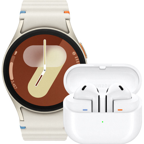 Samsung Galaxy Watch 7 4G Crème 40mm + Galaxy Buds3 Wit