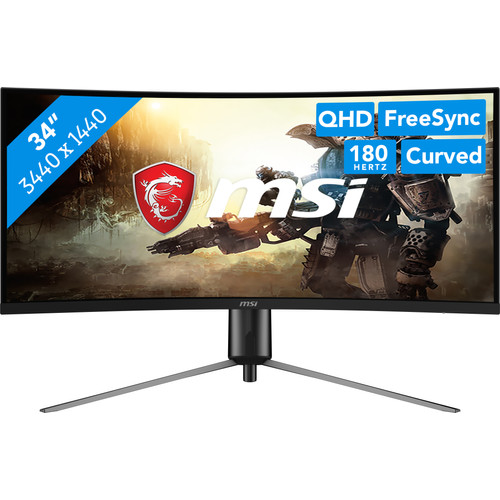MSI MAG 345CQR | Coolblue | Monitoren
