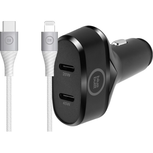 BlueBuilt Power Delivery Autolader 45W met Lightning Kabel