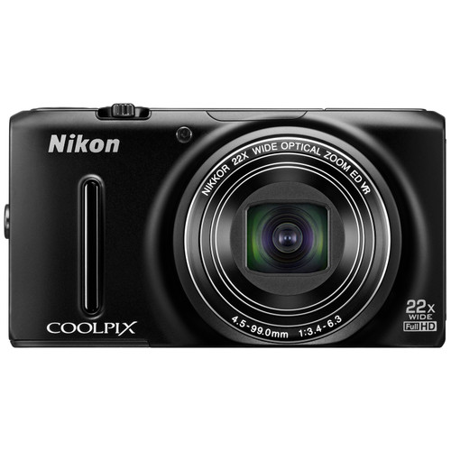 Nikon Coolpix S9500 Black | Coolblue | Compactcamera's