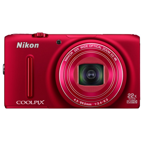 Nikon Coolpix S9500 Red | Coolblue | Compactcamera's