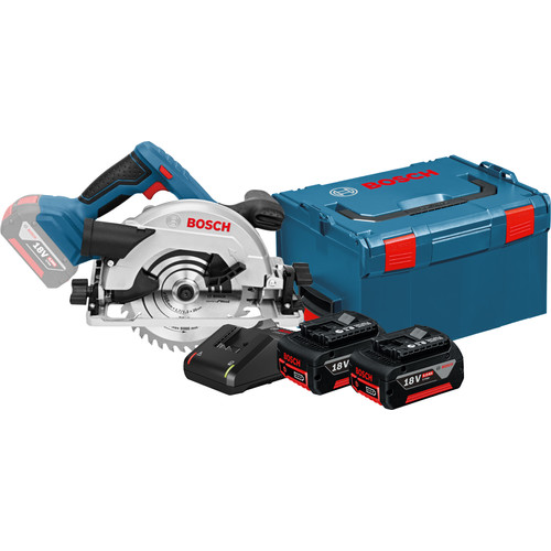 Bosch Professional GKS 18V-57 G 5,0 Ah GBA Accu (2x) Starterspakket