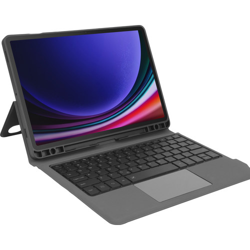 BlueBuilt Samsung Galaxy Tab S9/S9 FE Toetsenbord Hoes QWERTY Zwart